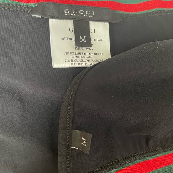 LAST DAY! AUTHENTIC GUCCI TWO PIECE VINTAGE BLACK BIKINI WITH WEB ACCENT - Picture 8 of 10